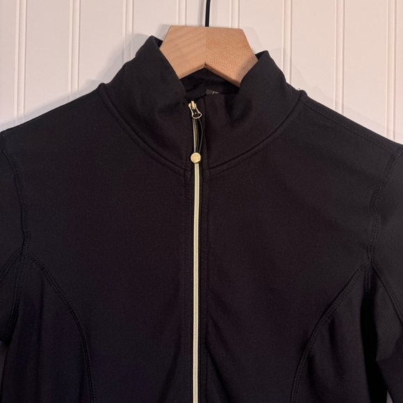 Betsey Johnson Black Performance Sport Jacket with Gold Accent Women’s Size XS - Picture 2 of 12